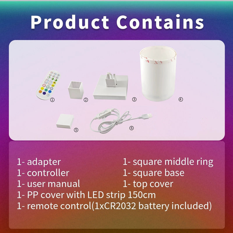Lámpara De Piso Esquina Rgb 150cm Bluetooth Ritmo Luz Musica