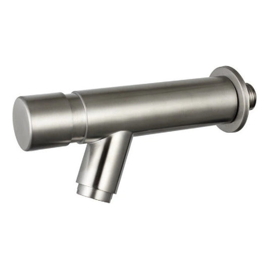 Llave Individual Para Lavabo De Presión A La Pared Silver