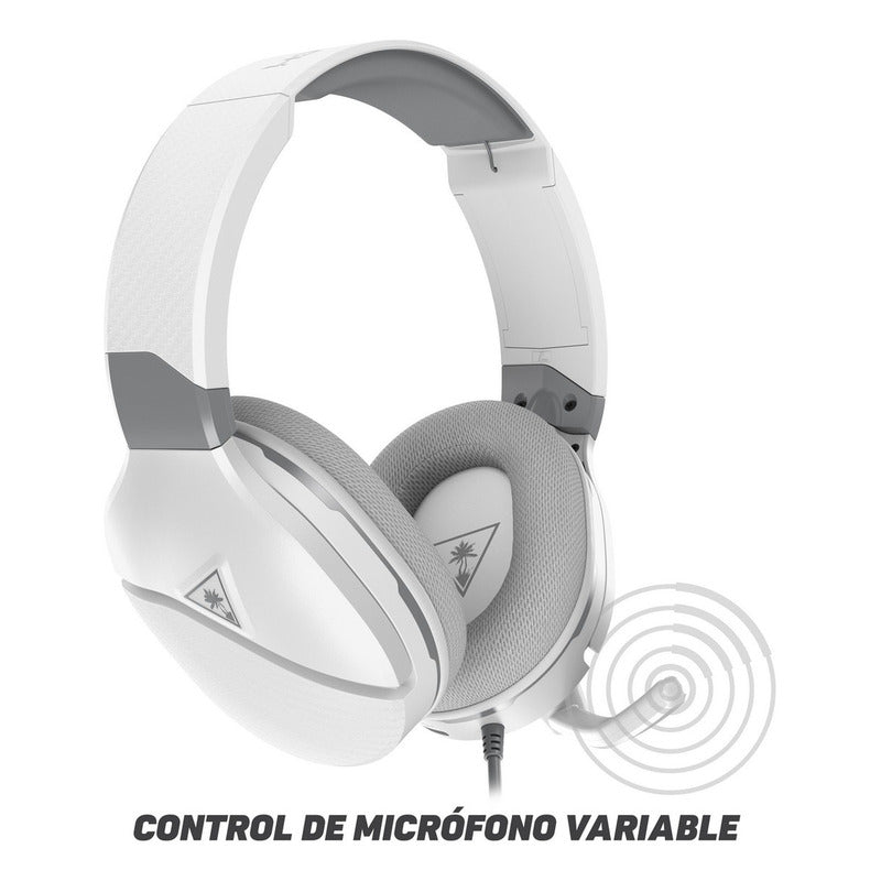 Audífonos Turtle Beach Recon 200 Gen 2 Blancos Para Consolas Blanco