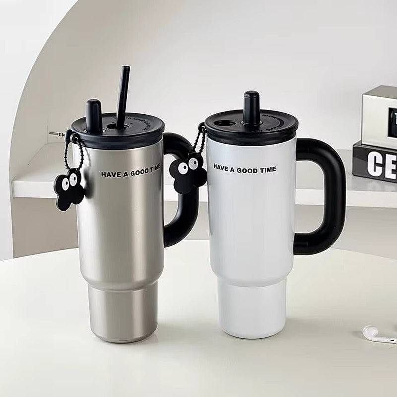 Vaso Termo Metal Acero Inoxidable 700ml Capacidad Popote