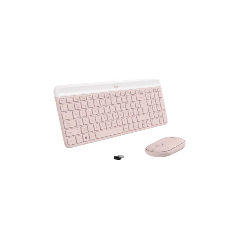 Kit Teclado Mouse Logitech Mk470 Inalambrico Usb 920-011312 Rosa