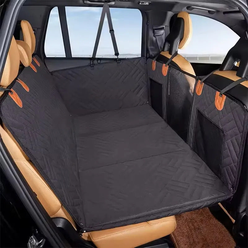 Protector Asiento Auto Perro Base Rígida Tipo Cama Con Bolsa