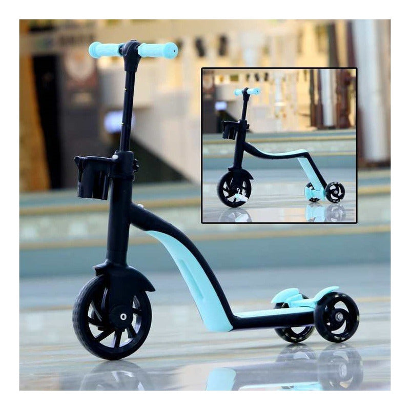 Triciclo 3 En 1 Para Niños Equilibrio Patineta De 3 Ruedas