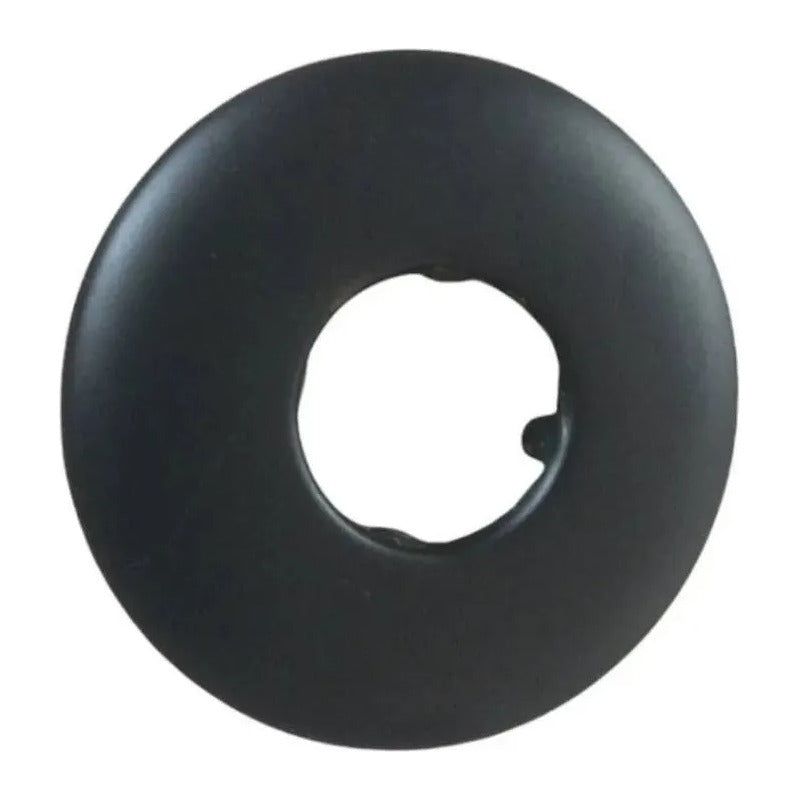 Regadera Redonda Tipo Lluvia 20x20cm Negro Con Brazo 40cm Negro Mate