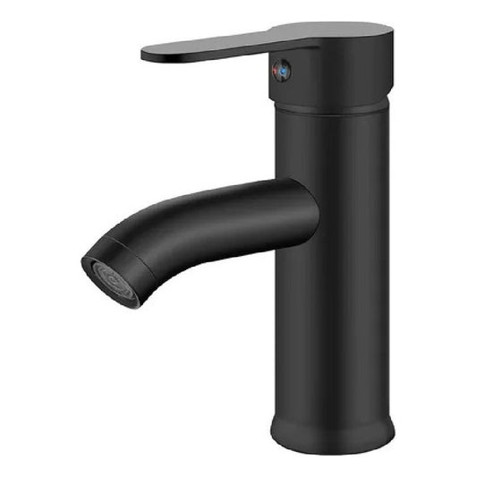 Grifo Monomando Mezclador Lavabo Grifo De Baño Negro Mate
