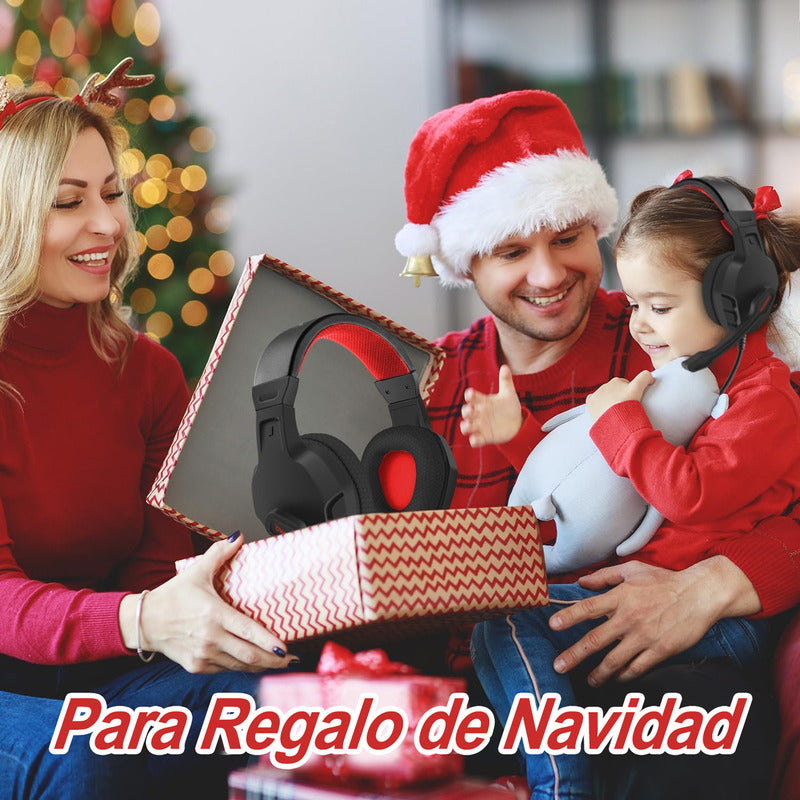 Audífonos Gamer Nubwo U3 3.5mm Game Headset Con Mic Negro/rojo