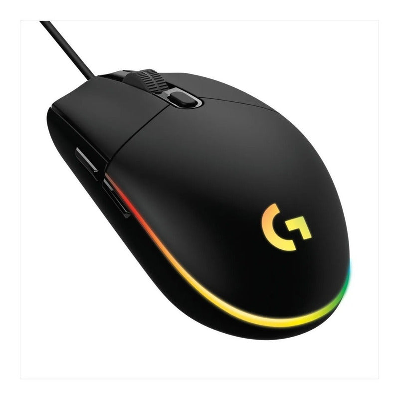 Mouse Gaming Logitech G203 Negro Hasta 8,000 Dpi, Ultra-lige Negro