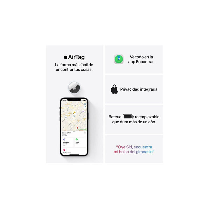Localizadores Apple Airtag Pack X4 Mx542am/a
