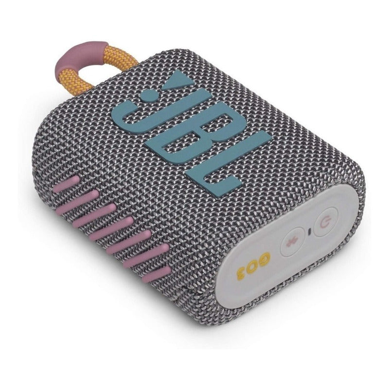 Bocina Jbl Go 3 Portátil Con Bluetooth Waterproof Grey
