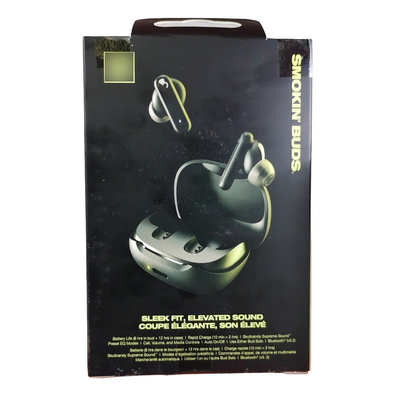 Audífonos Skullcandy Smokin' Buds  Bluetooth Inalámbricos Negro