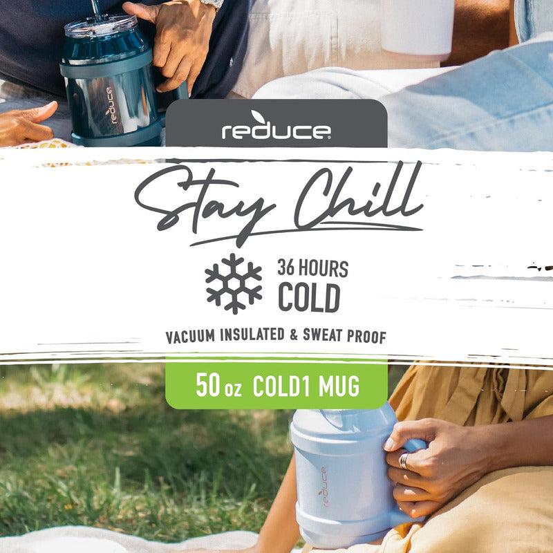 Termo Reduce Cold-1 (1478 Ml) - Verde Claro, Acero Inoxidabl