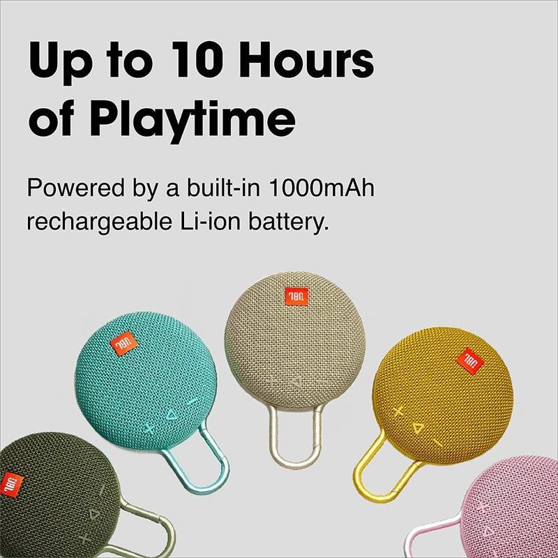 Bocina Jbl Clip 3 Portátil Bluetooth Waterproof Stone Grey Stone Grey