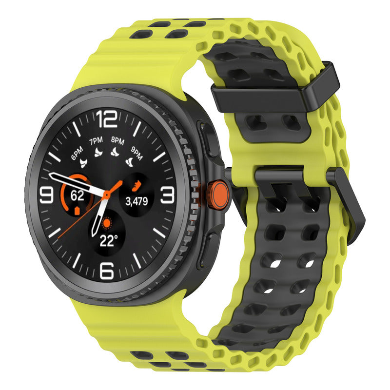 5 Correas Silicon Sport Para Galaxy Watch 8 / 8 Classic Blanco