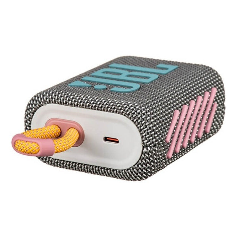 Bocina Jbl Go 3 Portátil Con Bluetooth Waterproof Grey