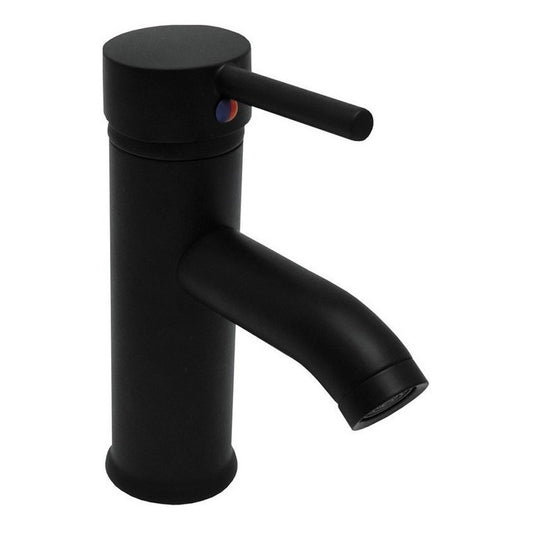 Grifo Monomando Mezclador Lavabo Negro Mate