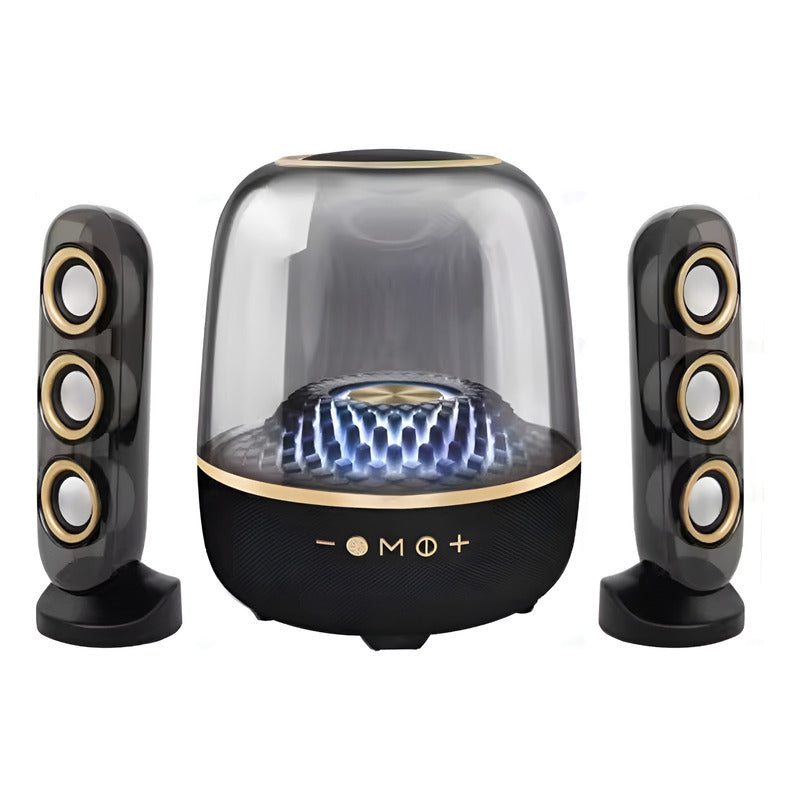 Bocina Portátil Lp97 2.1 Bt 5.4 4000mha Iluminacion Rgb