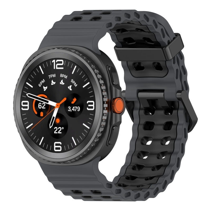 5 Correas Silicón Sport Para Samsung Galaxy Watch Ultra 47mm Blanco 23 Cm