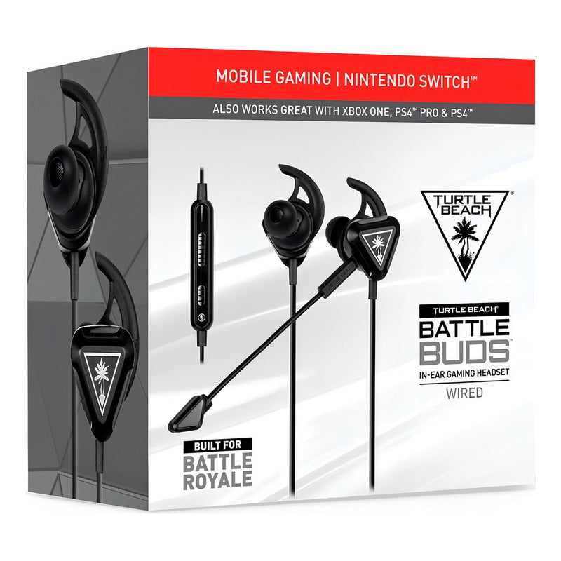 Turtle Beach Battle Buds In-ear Gaming Headset Para Disposit Black
