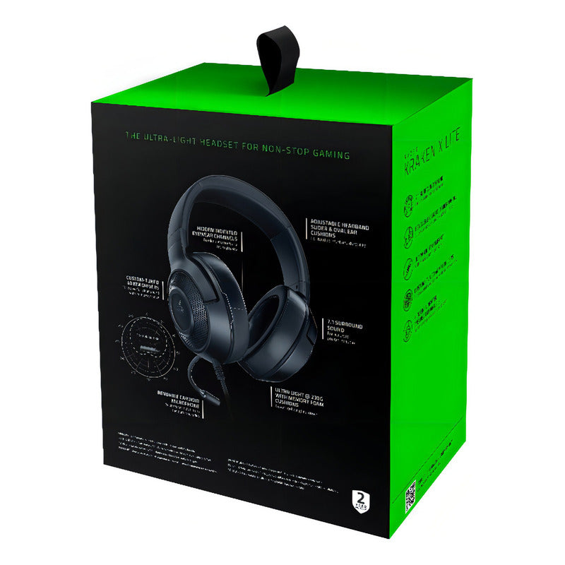 Audifono Gamer C/microf Razerkraken X Lite Black Caja Dañada
