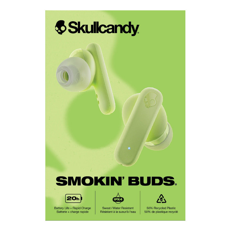 Audífonos Inalámbricos Skullcandy Smokin Buds Matcha Color V Verde