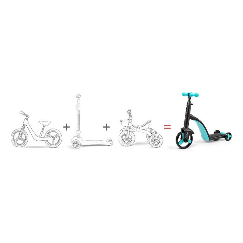 Triciclo 3 En 1 Para Niños Equilibrio Patineta De 3 Ruedas