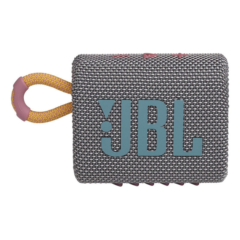 Bocina Jbl Go 3 Portátil Con Bluetooth Waterproof Grey