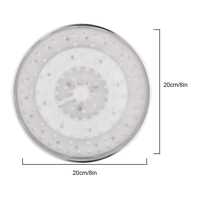 Regadera Luz Led Tipo Lluvia Cromado Redonda 20cm Diametro