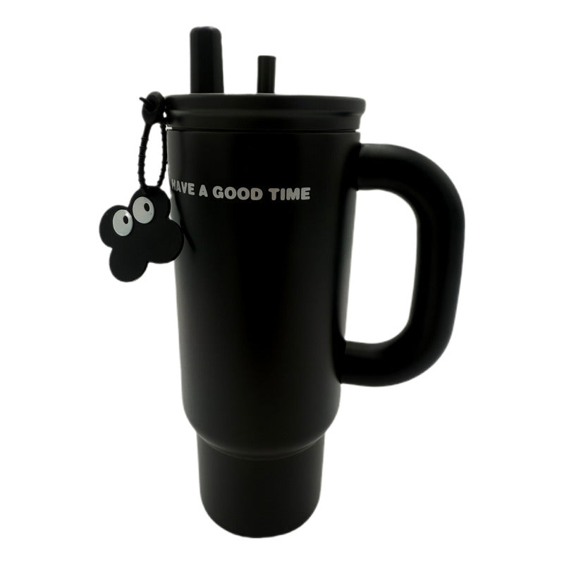 Vaso Termo Metal Acero Inoxidable 700ml Capacidad Popote