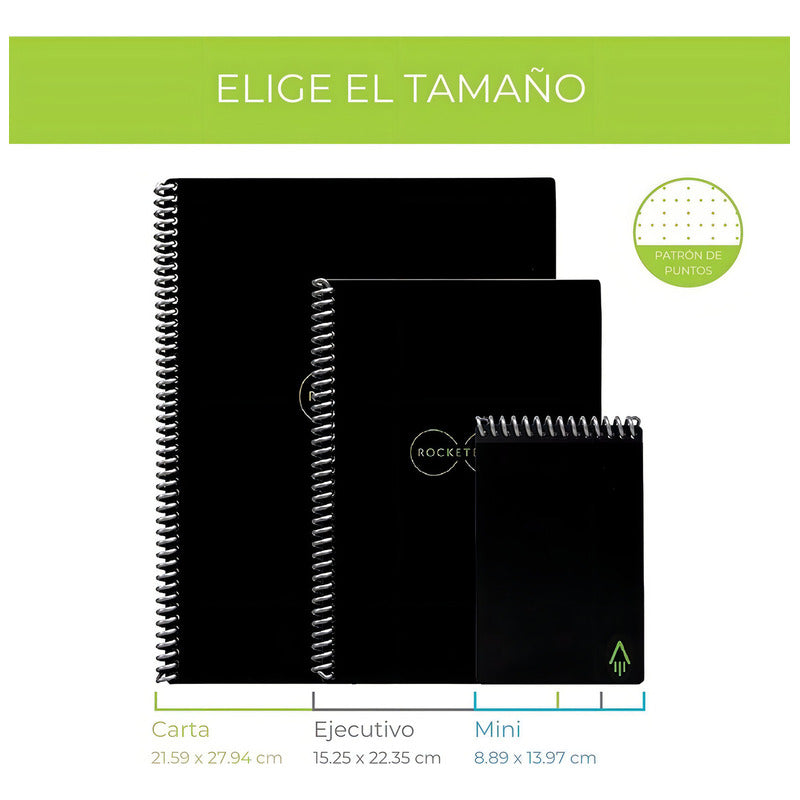 Rocketbook Core Letter Core 32 Hojas Reutilizable 1 Materias Negro
