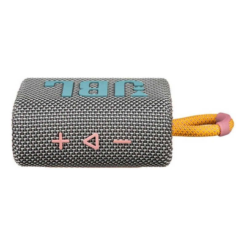 Bocina Jbl Go 3 Portátil Con Bluetooth Waterproof Grey