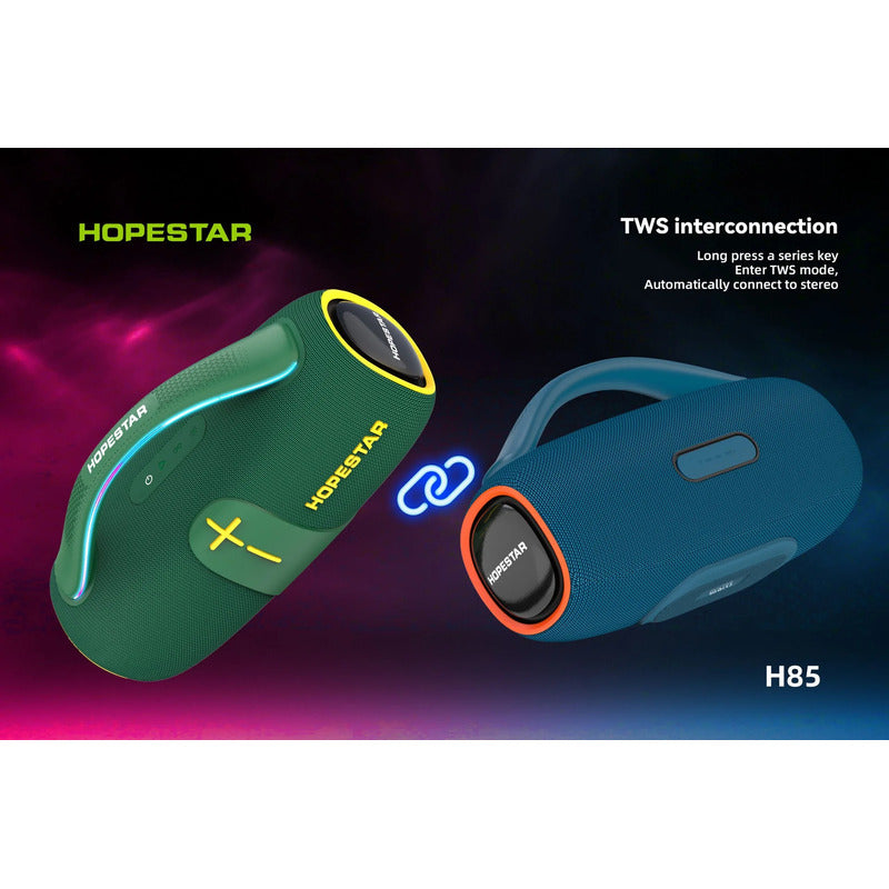 Bocina Portátil Bluetooth Hopestar H85 Con Ipx6 70w Negro