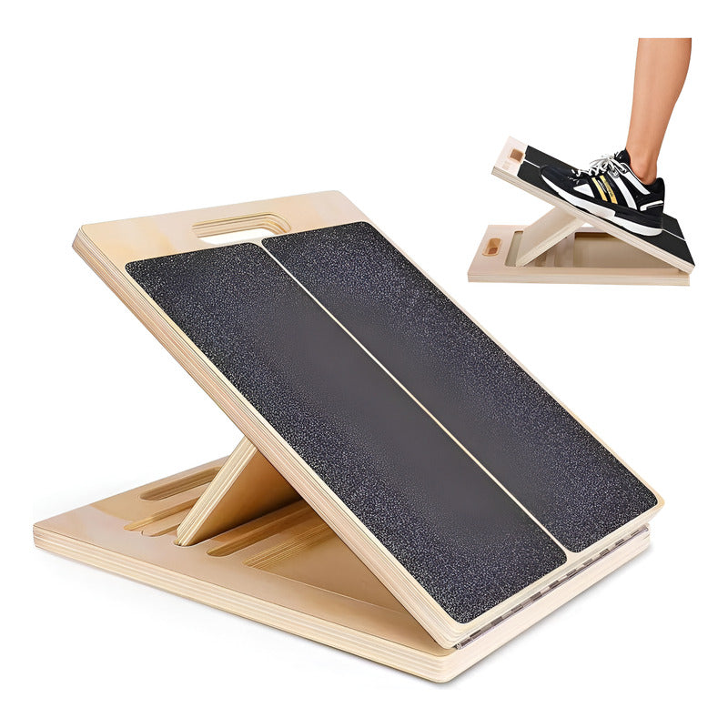 Tabla Inclinada Madera Ajustable Ejercicio Fisioterapia Yoga