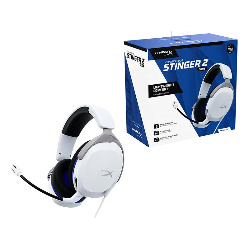 Audifonos Gamer Hyperx Cloud Stinger 2 Blanco Blanco