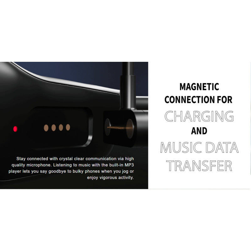 Audífonos Inalámbricos Conducción Ósea Sharp Hp-bc50 Rojo Bt