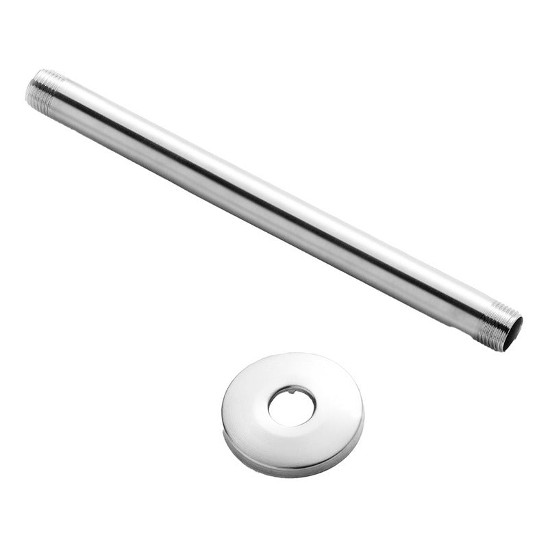 Regadera Cuadrada 12 Acero Inoxidable 30cmx30cm + Brazo 40cm