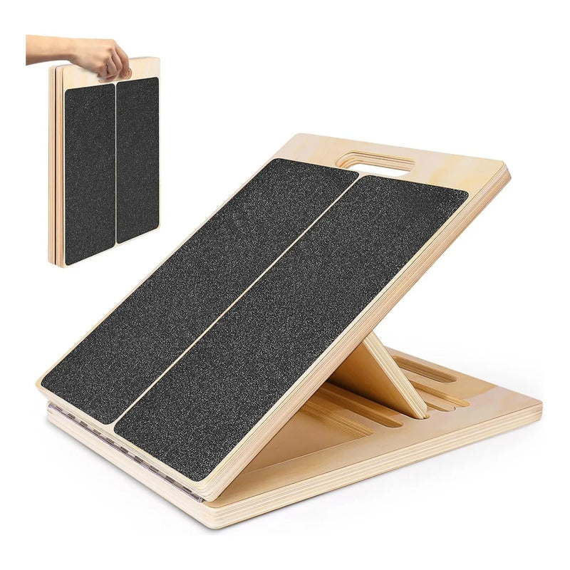 Tabla Inclinada Ajustable- Estira Pantorrilla Flexibilidad Negro