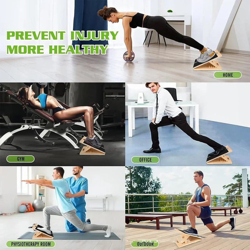 Tabla Inclinada Madera Ajustable Ejercicio Fisioterapia Yoga
