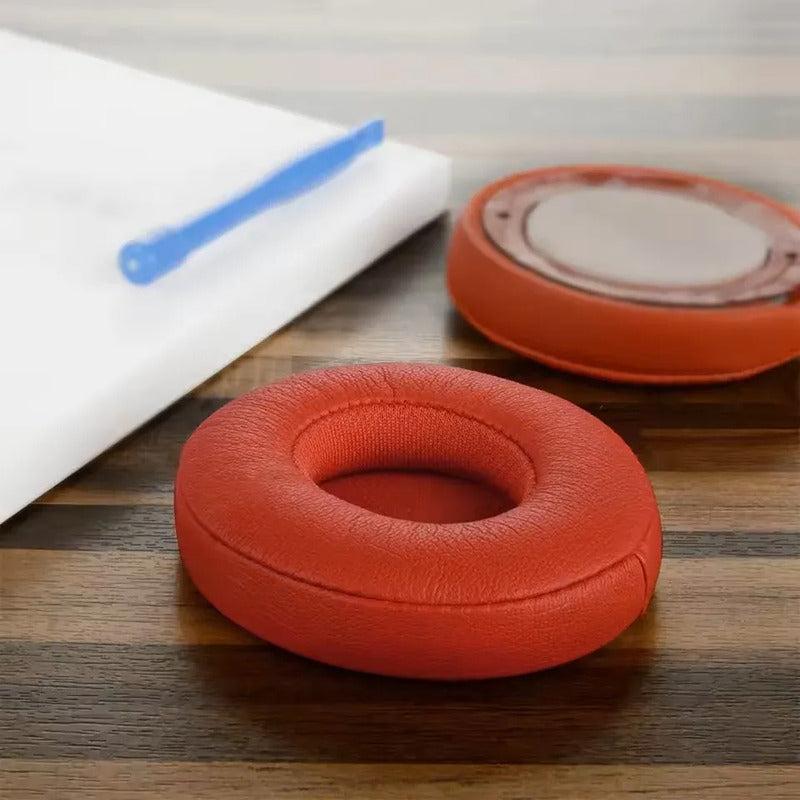 Almohadillas Repuesto Para Audifonos Beats Solo 2 3 Suaves Rojo
