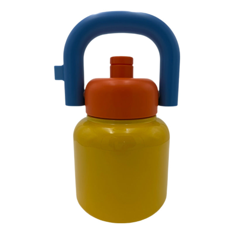 Vaso Termo Metal Acero Inoxidable 1000ml Capacidad Popote B