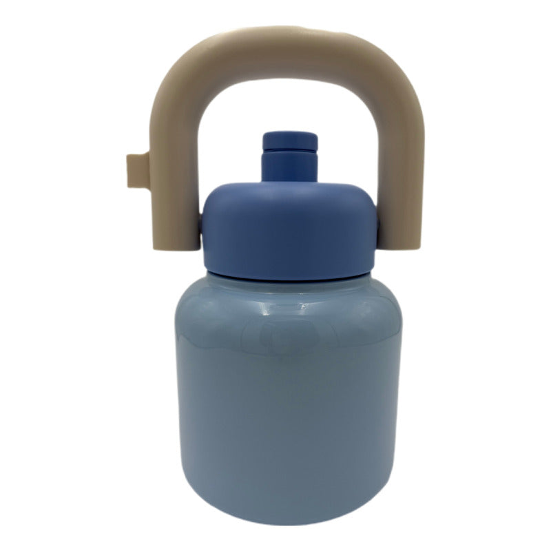 Vaso Termo Metal Acero Inoxidable 1000ml Capacidad Popote B