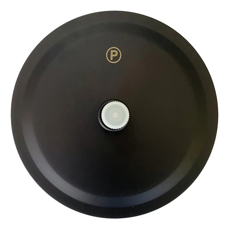 Regadera Redonda Tipo Lluvia 20x20cm Negro Con Brazo 40cm Negro Mate