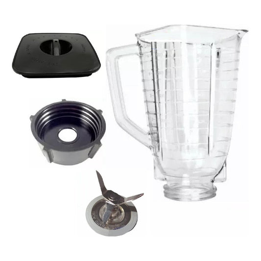 Vaso Licuadora Tipo Oster Policarbonato Todo Sus Accesorios
