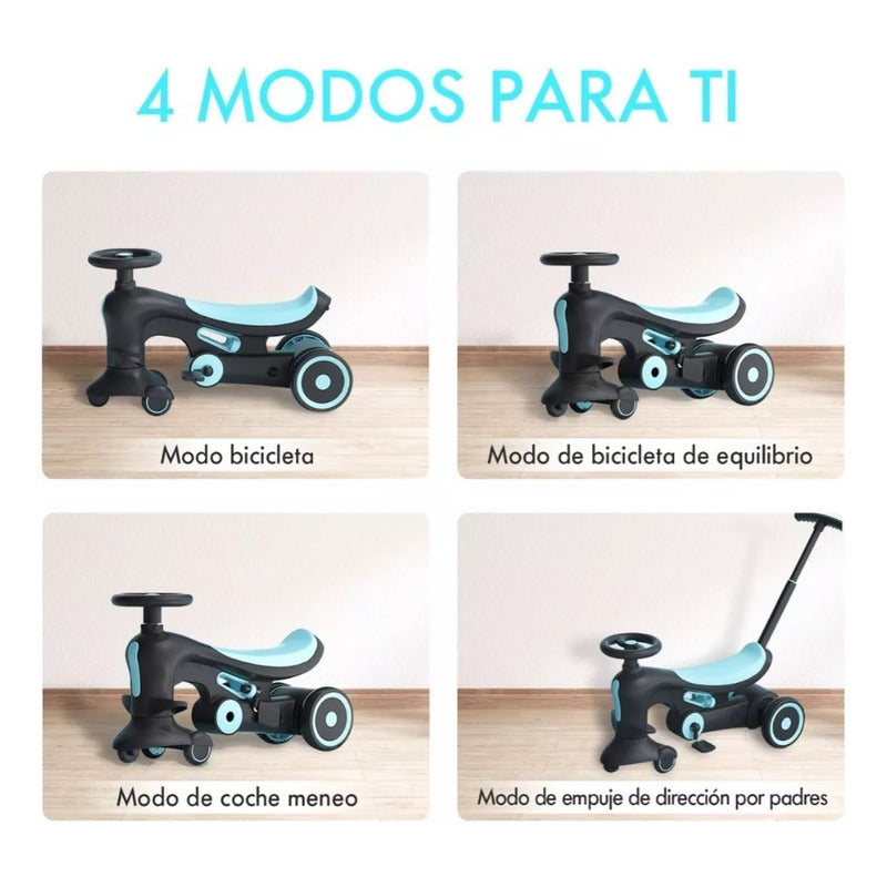 Triciclo Niños De Bicicleta,pedales Desmontable/barra Empuje