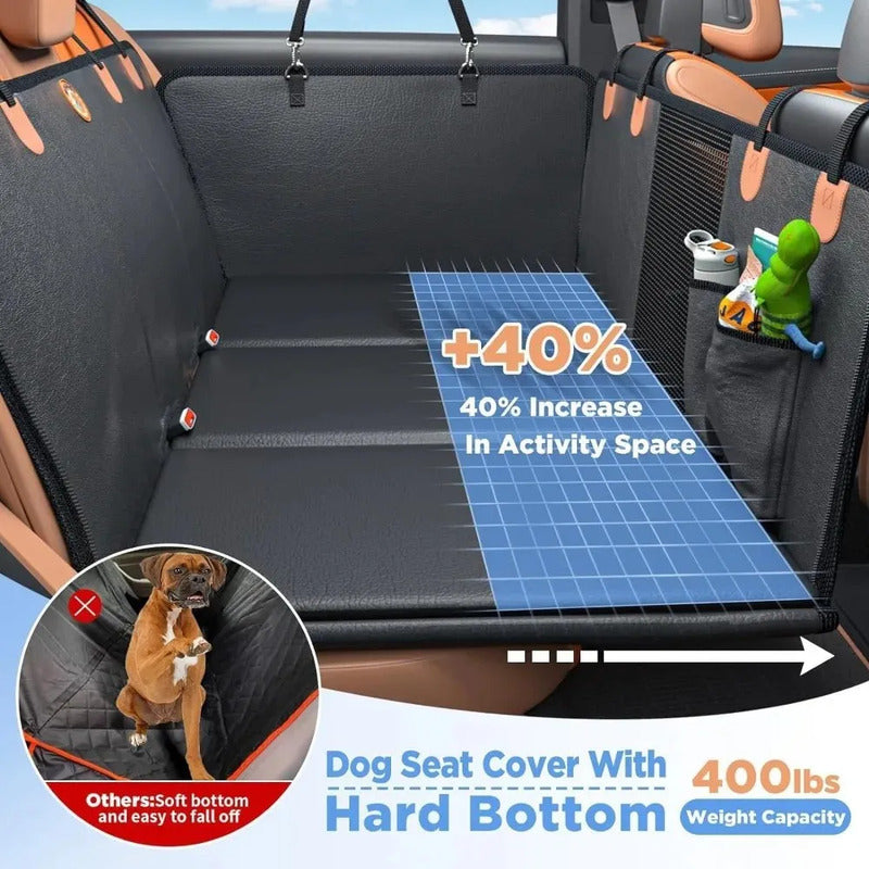 Protector Asiento Auto Perro Base Rígida Espacio Extra 40%