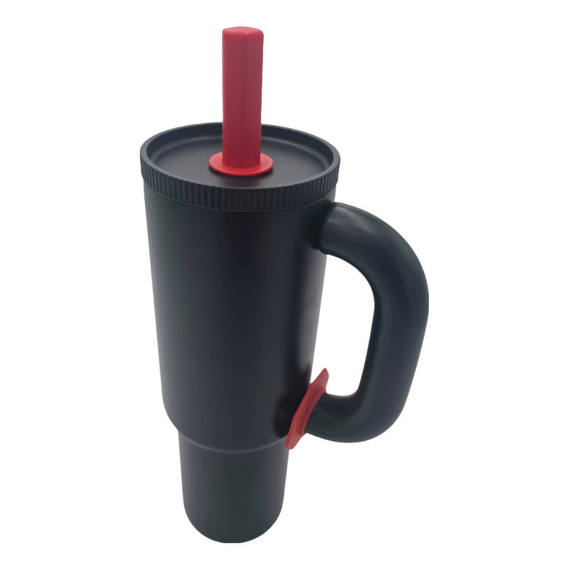 Vaso Termo Metal Acero Inoxidable 1000ml Capacidad Popote