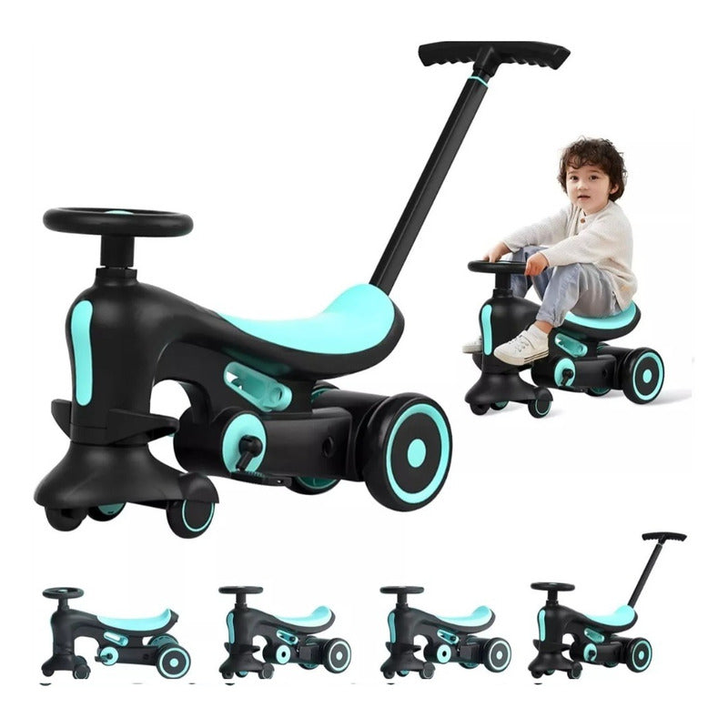 Triciclo Niños De Bicicleta,pedales Desmontable/barra Empuje