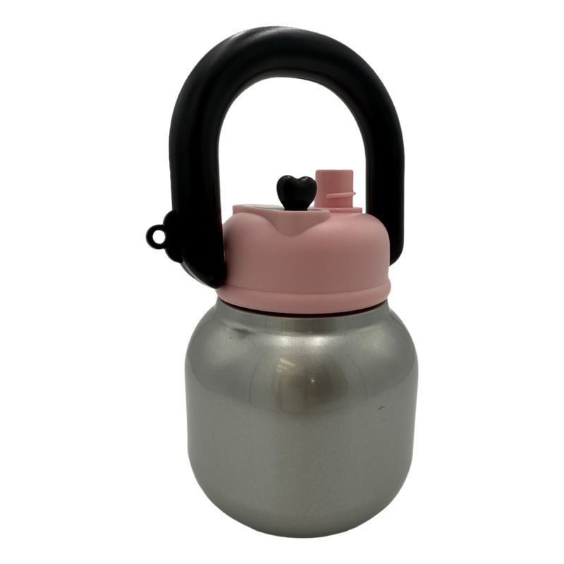 Vaso Termo Metal Acero Inoxidable 650ml Capacidad Popote