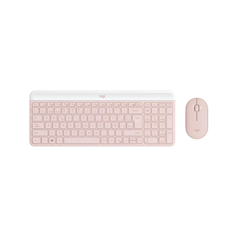 Kit Teclado Mouse Logitech Mk470 Inalambrico Usb 920-011312 Rosa