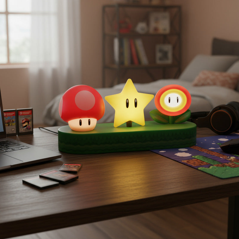 Paladone Super Mario Icons Light Lampara X 3 Verde Verde