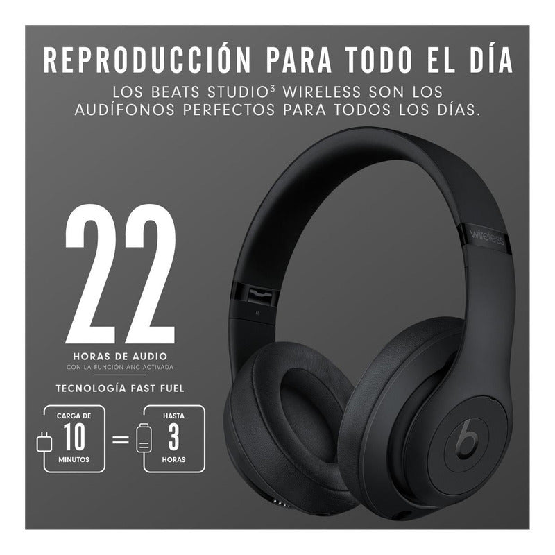 Audífonos Over-ear Beats Studio3 Wireless - Negro Mate Matte Black